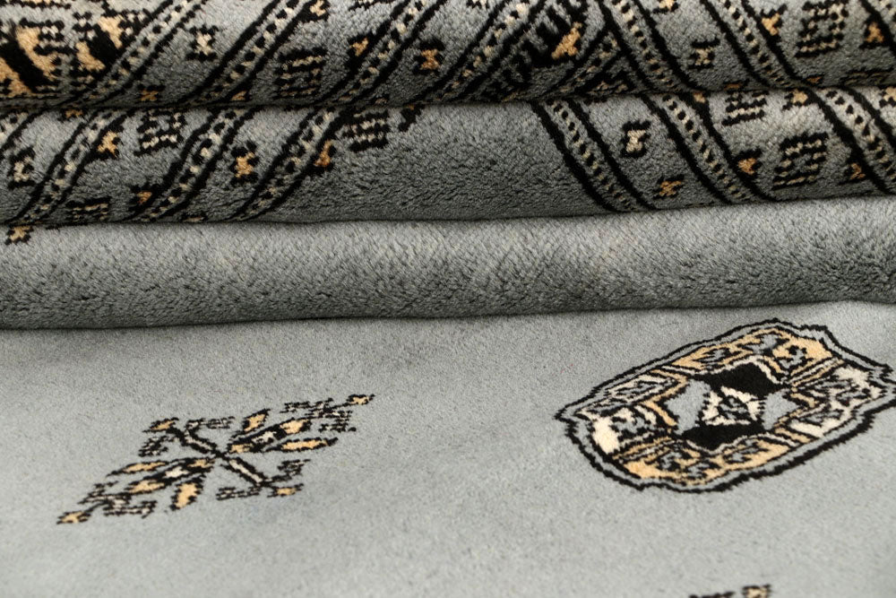 Dark Grey Bokhara 9' 2 x 12' - No. 59933 - ALRUG Rug Store