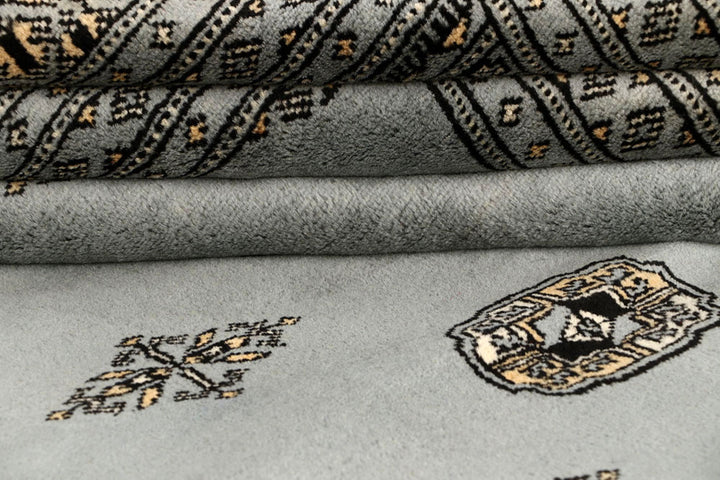 Dark Grey Bokhara 9' 2 x 12' - No. 59933 - ALRUG Rug Store