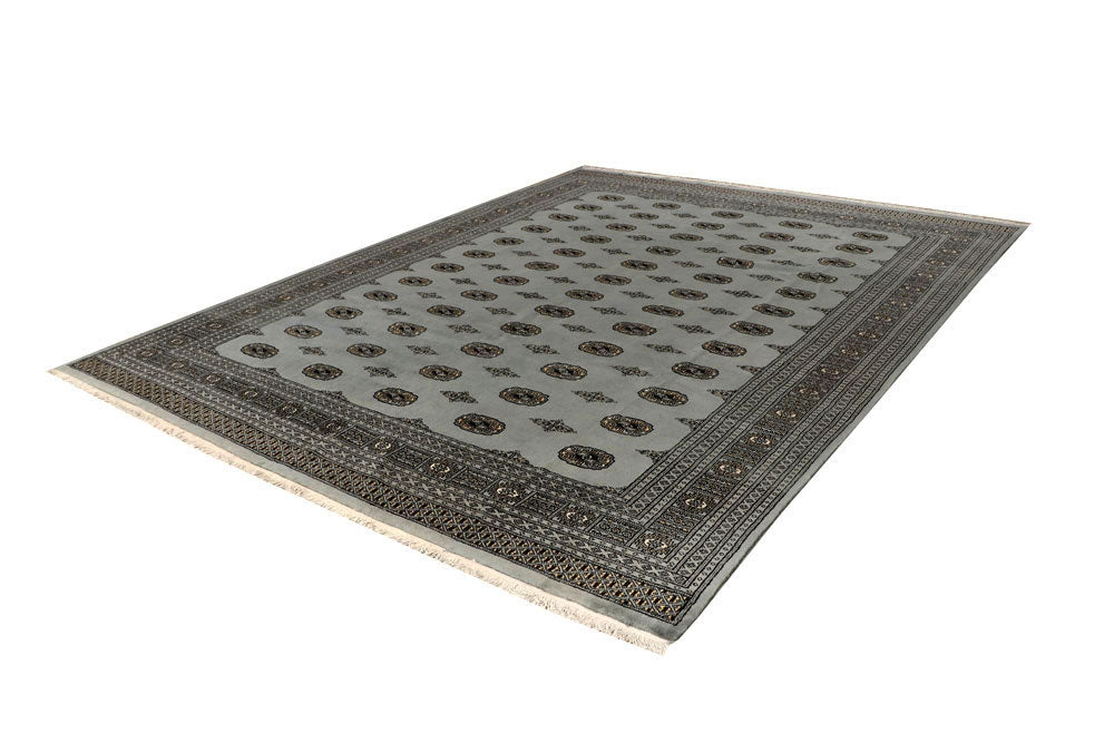 Dark Grey Bokhara 9' 2 x 12' - No. 59933 - ALRUG Rug Store