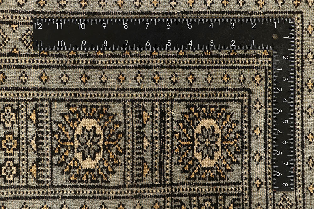 Dark Grey Bokhara 9' 2 x 12' - No. 59933 - ALRUG Rug Store