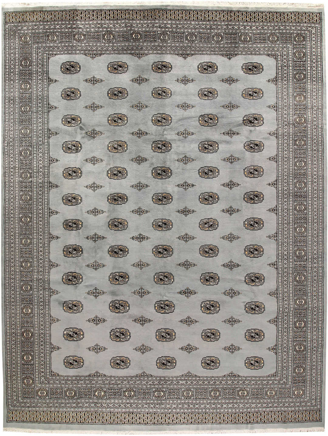 Dark Grey Bokhara 9' 2 x 12' - No. 59933 - ALRUG Rug Store