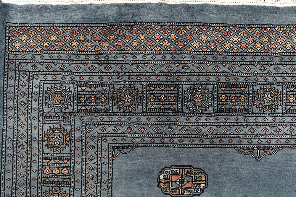 Light Slate Grey Bokhara 9' 3 x 12' - No. 59934 - ALRUG Rug Store