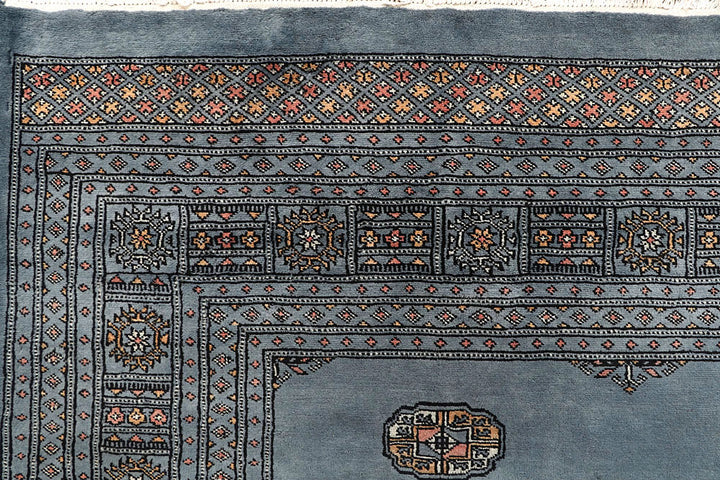 Light Slate Grey Bokhara 9' 3 x 12' - No. 59934 - ALRUG Rug Store