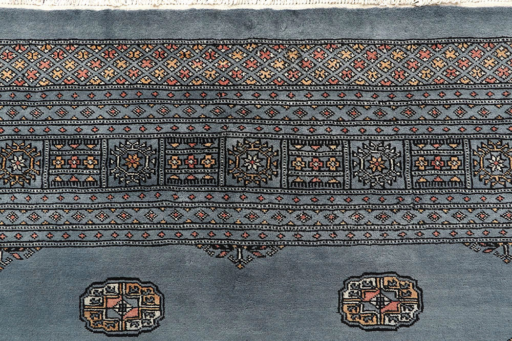 Light Slate Grey Bokhara 9' 3 x 12' - No. 59934 - ALRUG Rug Store