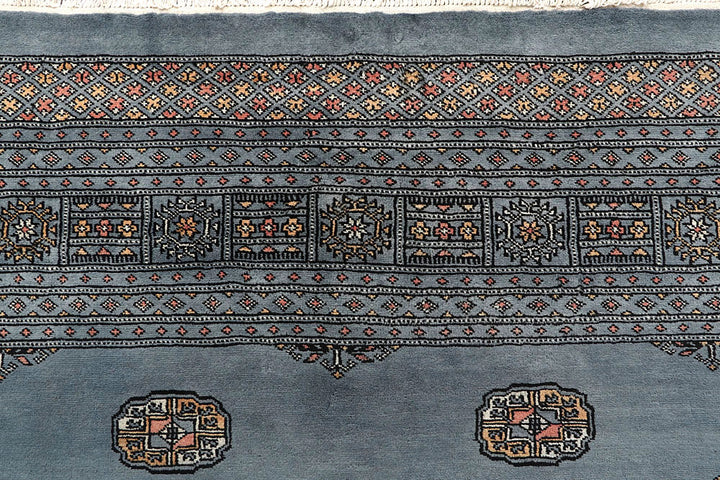 Light Slate Grey Bokhara 9' 3 x 12' - No. 59934 - ALRUG Rug Store