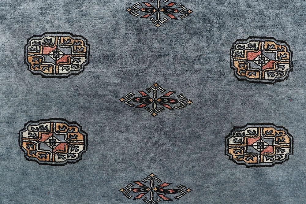 Light Slate Grey Bokhara 9' 3 x 12' - No. 59934 - ALRUG Rug Store