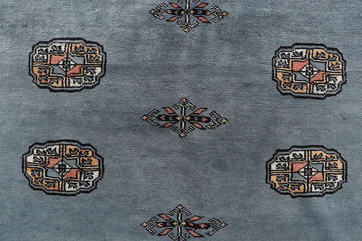 Light Slate Grey Bokhara 9' 3 x 12' - No. 59934 - ALRUG Rug Store