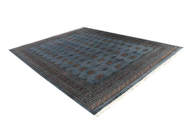 Light Slate Grey Bokhara 9' 3 x 12' - No. 59934 - ALRUG Rug Store