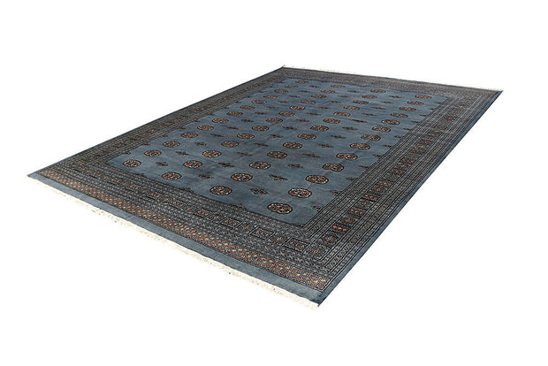 Light Slate Grey Bokhara 9' 3 x 12' - No. 59934 - ALRUG Rug Store