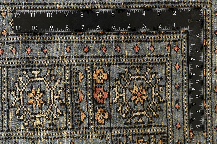 Light Slate Grey Bokhara 9' 3 x 12' - No. 59934 - ALRUG Rug Store