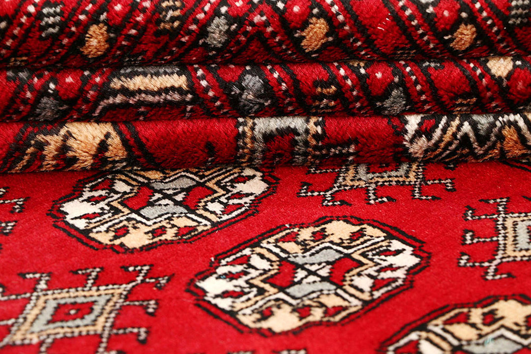 Red Bokhara 9'  1" x 12' " - No. QA50526