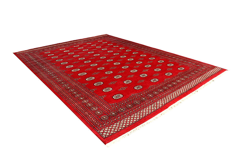 Red Bokhara 9' 1 x 12' 4 - No. 59944 - ALRUG Rug Store