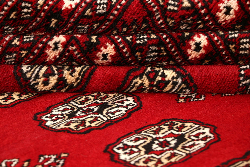 Red Bokhara 9' 2 x 12' 2 - No. 59946 - ALRUG Rug Store