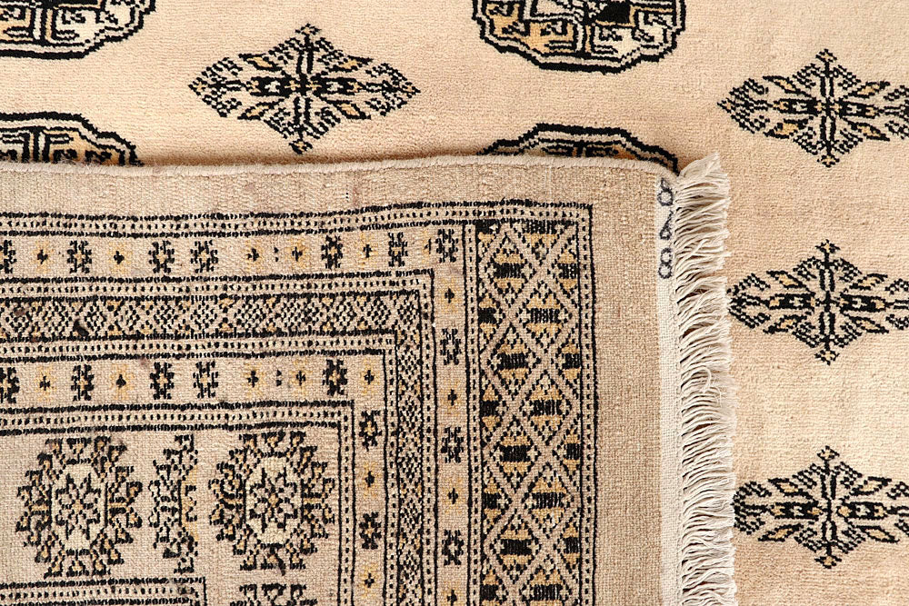 Bisque Bokhara 9' x 12' 5 - No. 59949 - ALRUG Rug Store