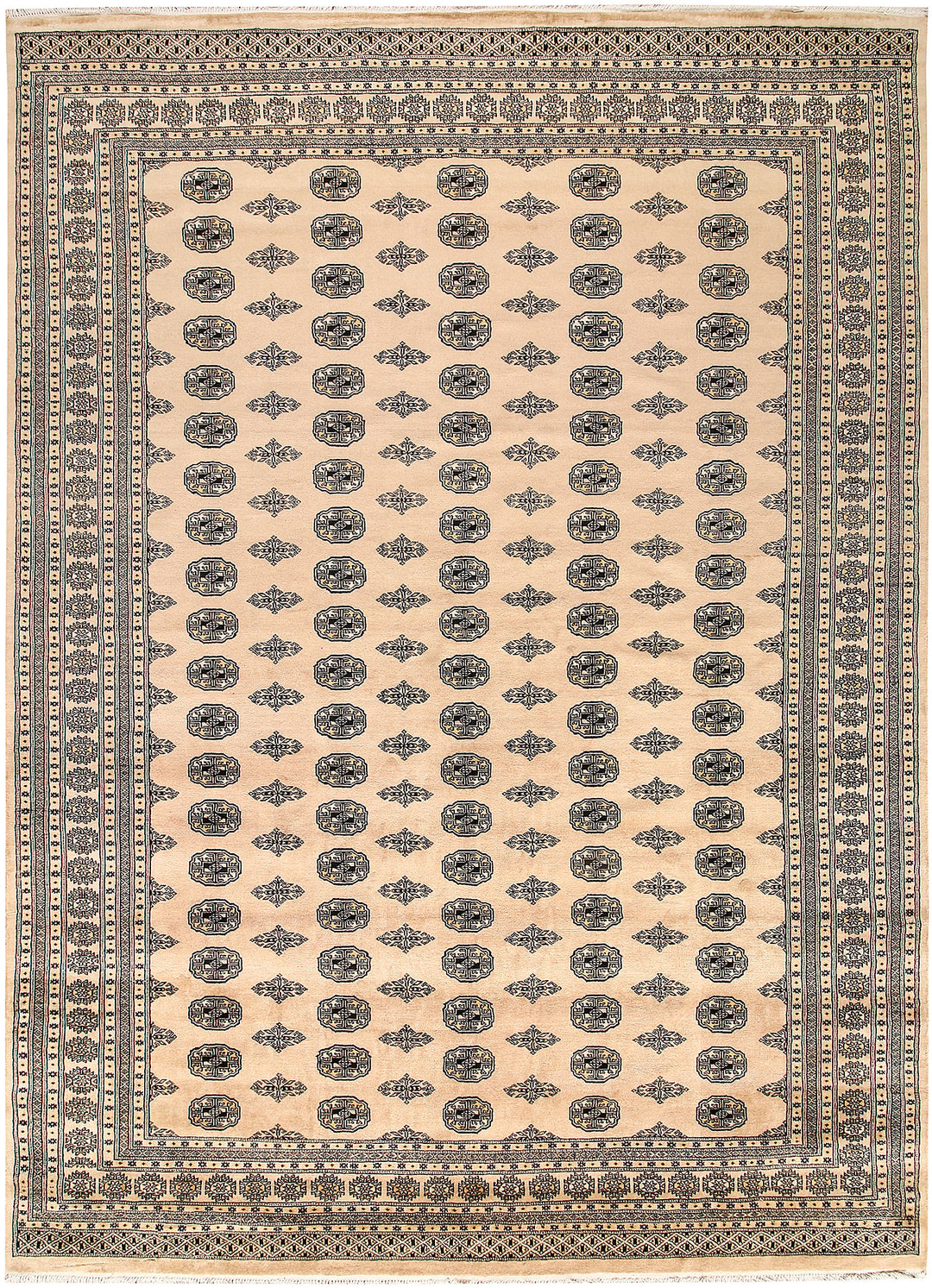 Bisque Bokhara 9' x 12' 5 - No. 59949 - ALRUG Rug Store