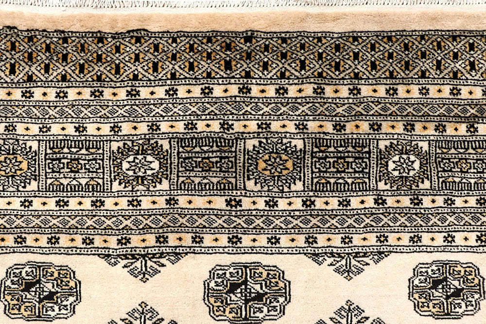 Bisque Bokhara 9' x 12' 4 - No. 59951 - ALRUG Rug Store