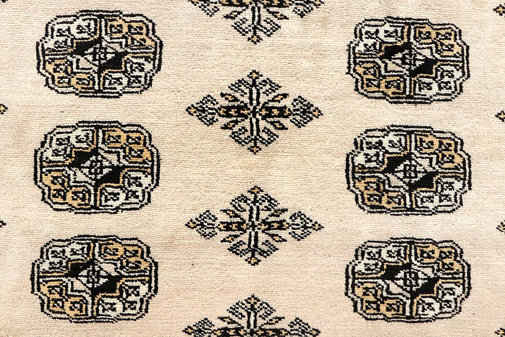Bisque Bokhara 9' x 12' 4 - No. 59951 - ALRUG Rug Store