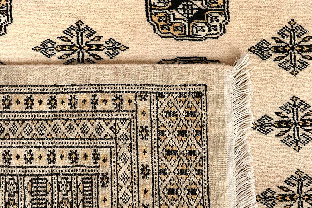 Bisque Bokhara 9' x 12' 4 - No. 59951 - ALRUG Rug Store