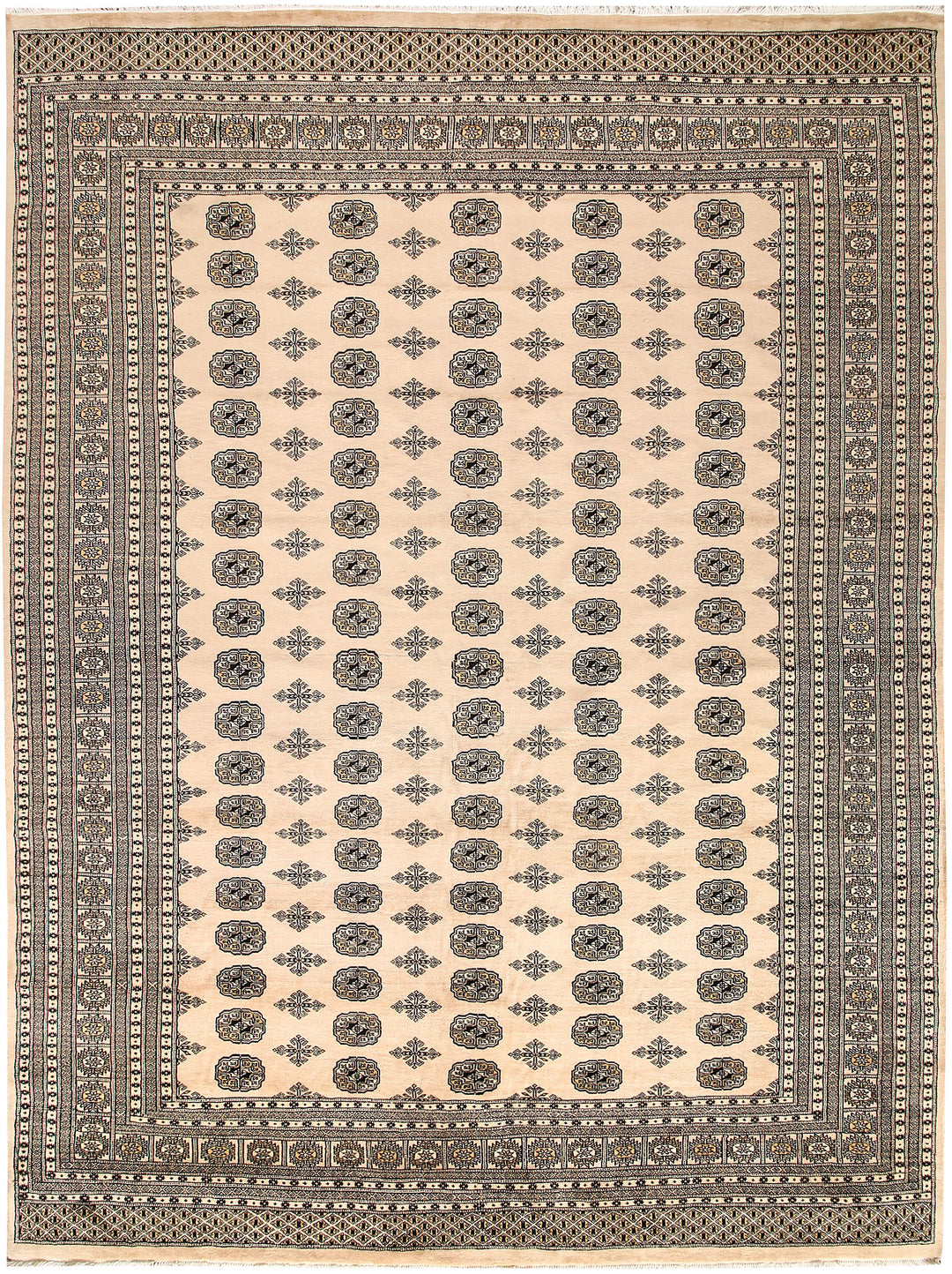 Bisque Bokhara 8' 11 x 12' 1 - No. 59952 - ALRUG Rug Store
