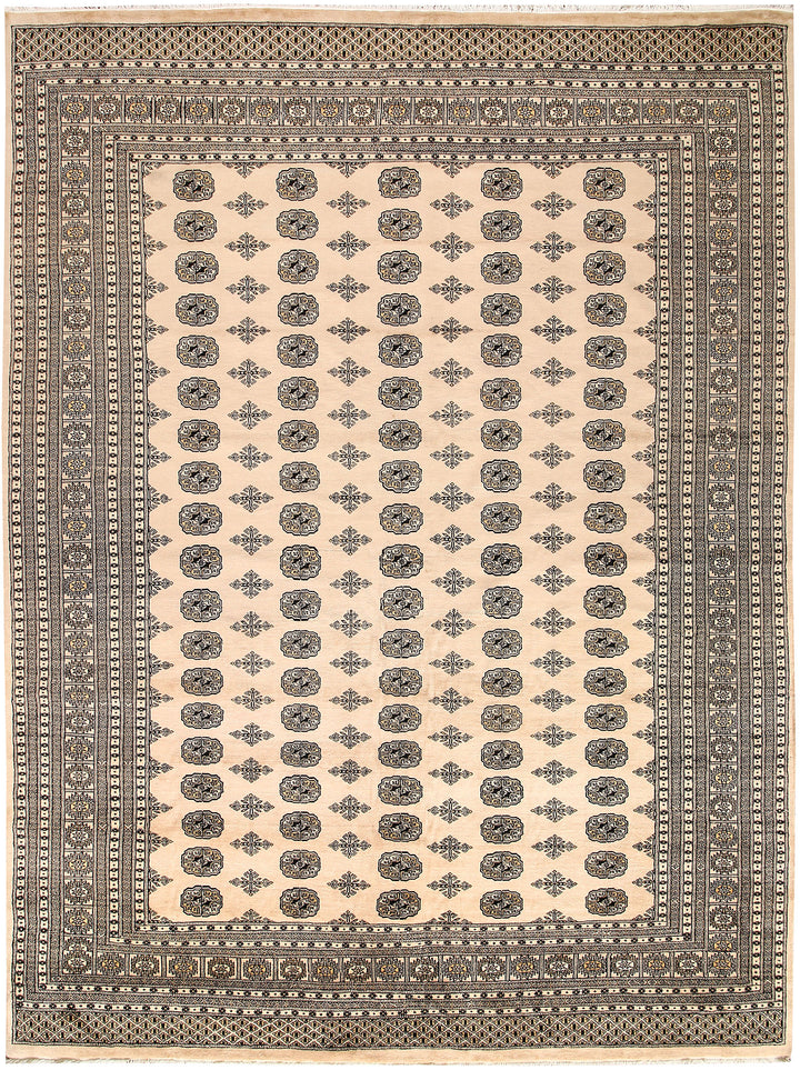 Bisque Bokhara 8' 11 x 12' 1 - No. 59952 - ALRUG Rug Store