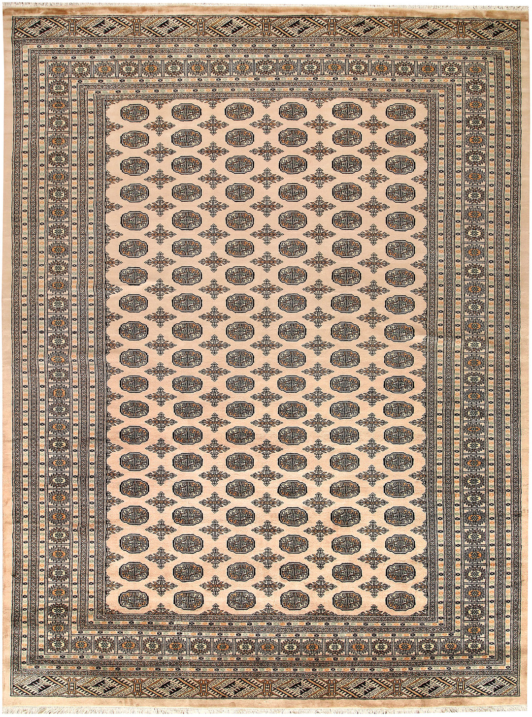Bisque Bokhara 9' x 12' 1 - No. 59953 - ALRUG Rug Store