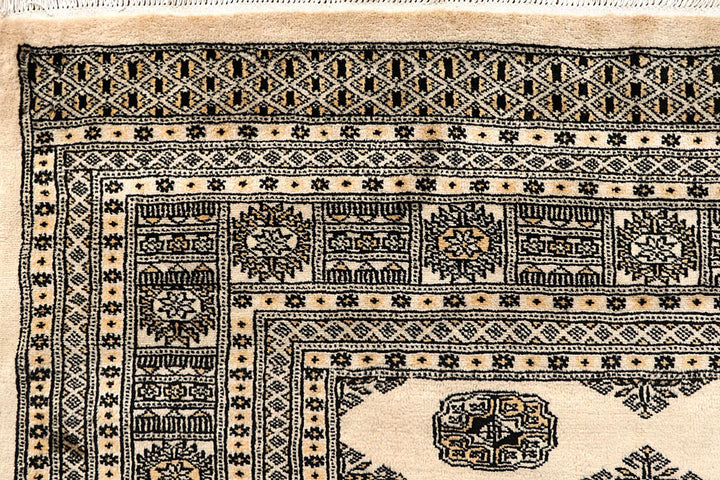 Blanched Almond Bokhara 9' 2 x 12' 2 - No. 59957 - ALRUG Rug Store