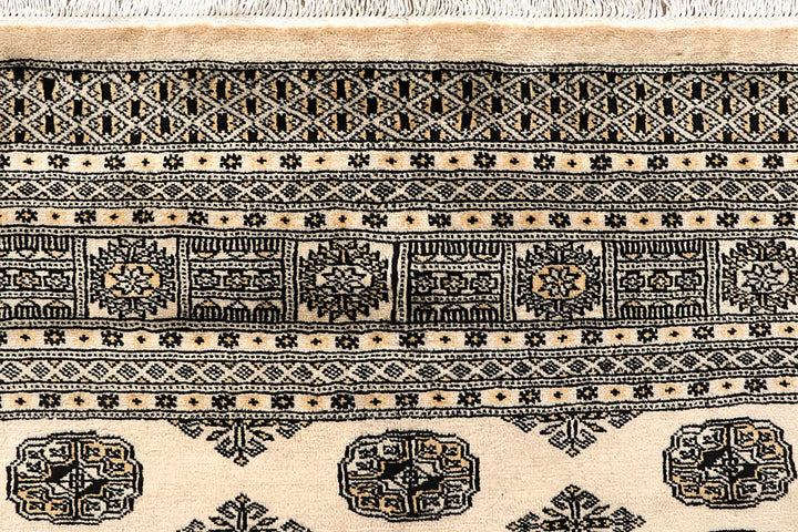 Blanched Almond Bokhara 9' 2 x 12' 2 - No. 59957 - ALRUG Rug Store