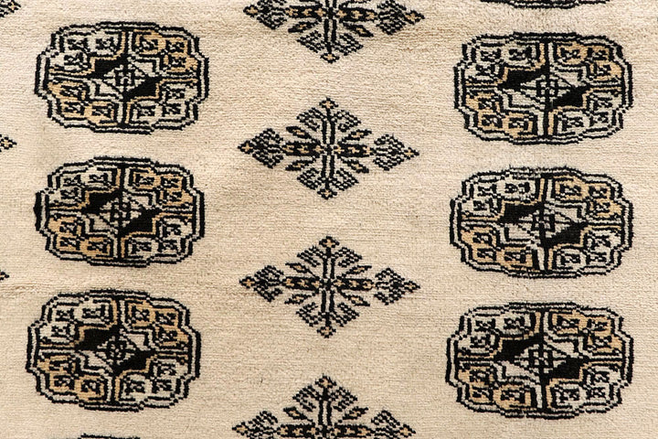 Blanched Almond Bokhara 9' 2 x 12' 2 - No. 59957 - ALRUG Rug Store