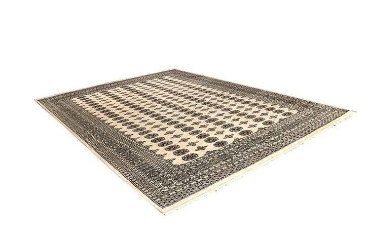 Blanched Almond Bokhara 9' 2 x 12' 2 - No. 59957 - ALRUG Rug Store