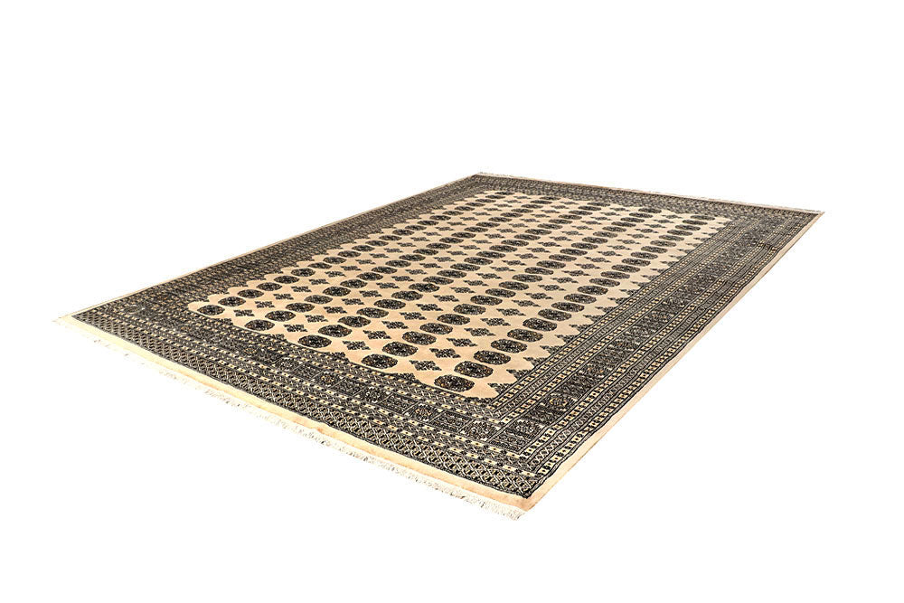 Blanched Almond Bokhara 9' 2 x 12' 2 - No. 59957 - ALRUG Rug Store