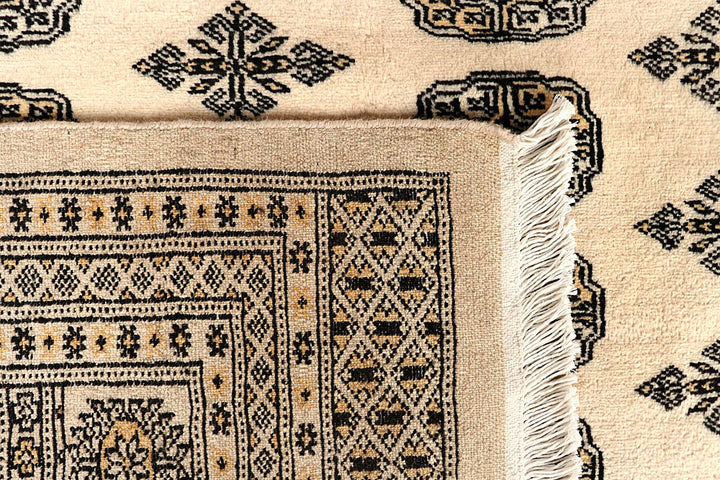 Blanched Almond Bokhara 9' 2 x 12' 2 - No. 59957 - ALRUG Rug Store