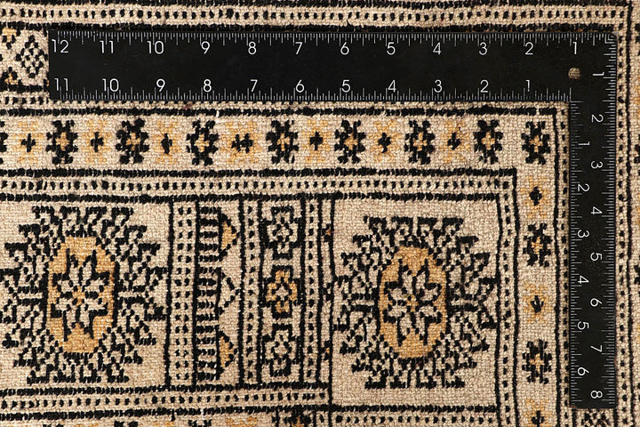 Blanched Almond Bokhara 9' 2 x 12' 2 - No. 59957 - ALRUG Rug Store