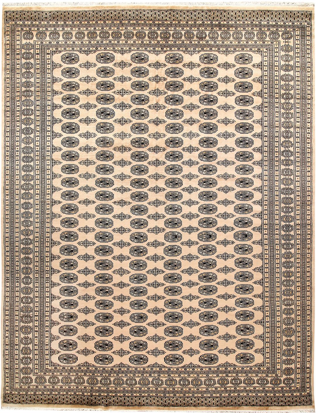 Bisque Bokhara 8' 10 x 11' 7 - No. 59958 - ALRUG Rug Store