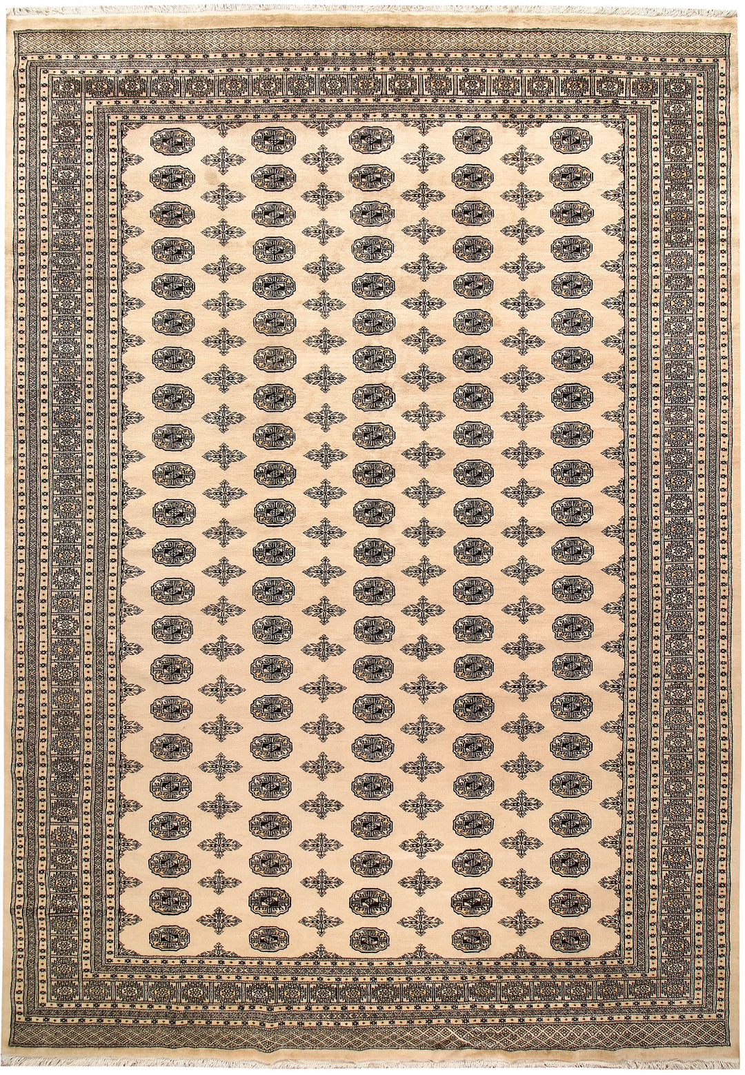 Bisque Bokhara 9' 1 x 12' 9 - No. 59961 - ALRUG Rug Store