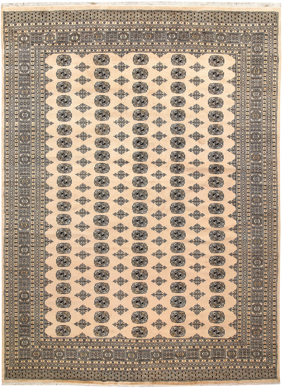Bisque Bokhara 9' x 12' 3 - No. 59963 - ALRUG Rug Store