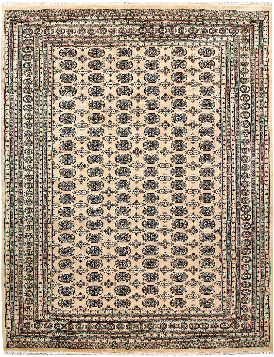 Bisque Bokhara 9' 1 x 11' 8 - No. 59965 - ALRUG Rug Store