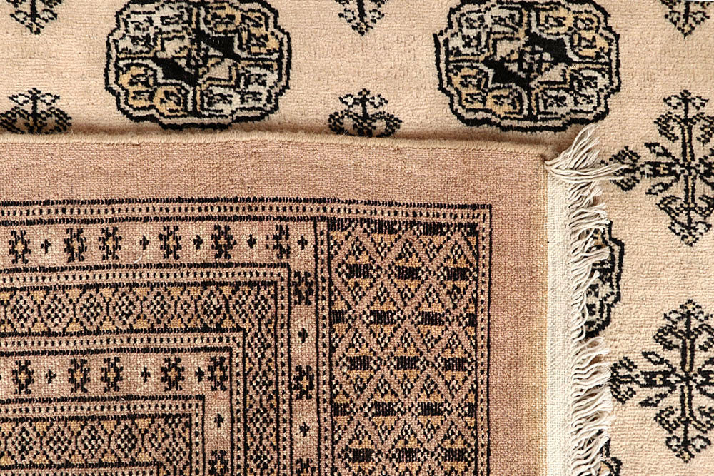 Bisque Bokhara 9' 1 x 12' 2 - No. 59966 - ALRUG Rug Store