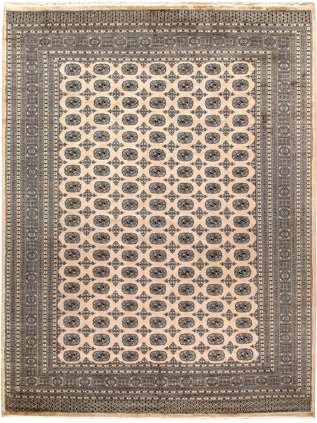 Bisque Bokhara 9' 1 x 12' 2 - No. 59966 - ALRUG Rug Store