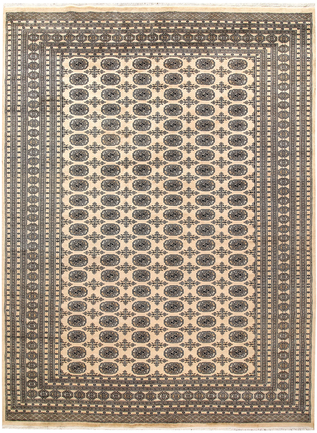 Bisque Bokhara 9' 1 x 12' 2 - No. 59967 - ALRUG Rug Store