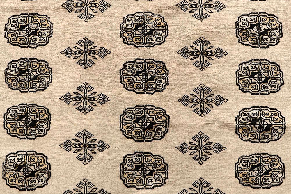 Bisque Bokhara 9' 1 x 12' 2 - No. 59968 - ALRUG Rug Store