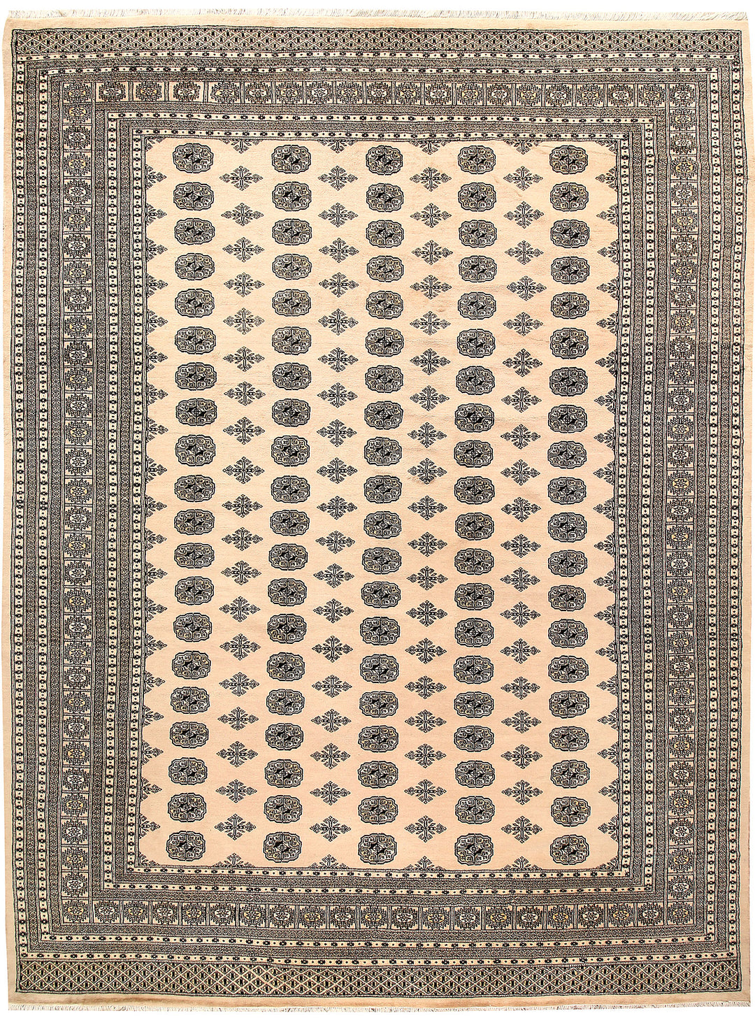 Bisque Bokhara 9' 1 x 12' 2 - No. 59968 - ALRUG Rug Store