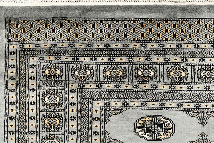 Silver Bokhara 9' 1 x 12' 2 - No. 59973 - ALRUG Rug Store