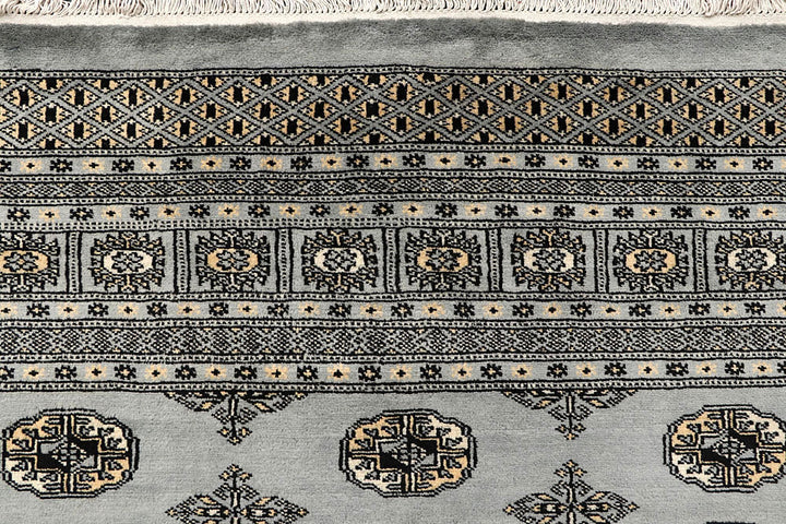 Silver Bokhara 9' 1 x 12' 2 - No. 59973 - ALRUG Rug Store