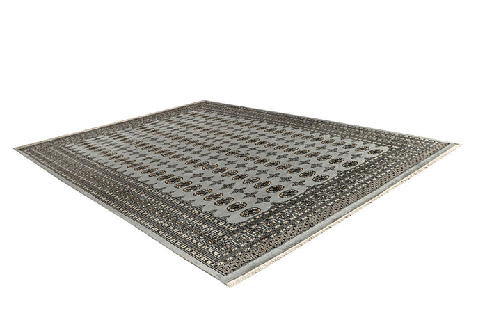 Silver Bokhara 9' 1 x 12' 2 - No. 59973 - ALRUG Rug Store