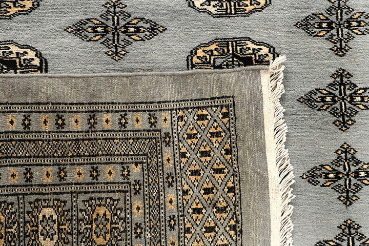 Silver Bokhara 9' 1 x 12' 2 - No. 59973 - ALRUG Rug Store