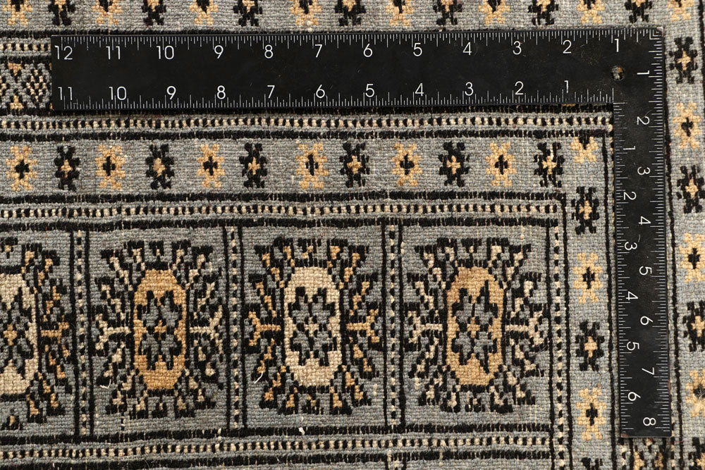 Silver Bokhara 9' 1 x 12' 2 - No. 59973 - ALRUG Rug Store