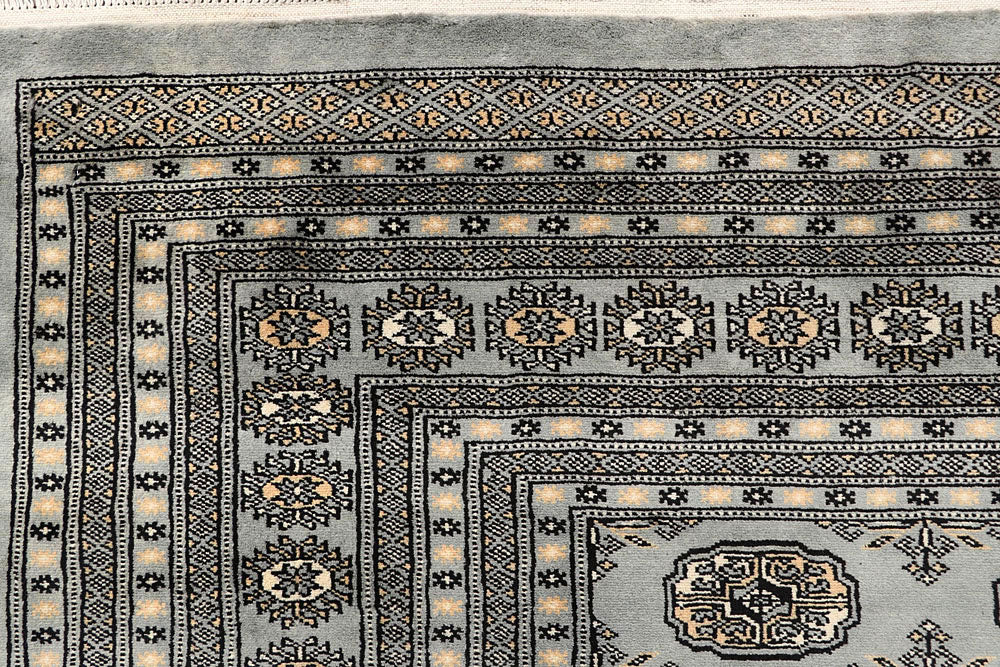 Silver Bokhara 9' 1 x 11' 11 - No. 59975 - ALRUG Rug Store