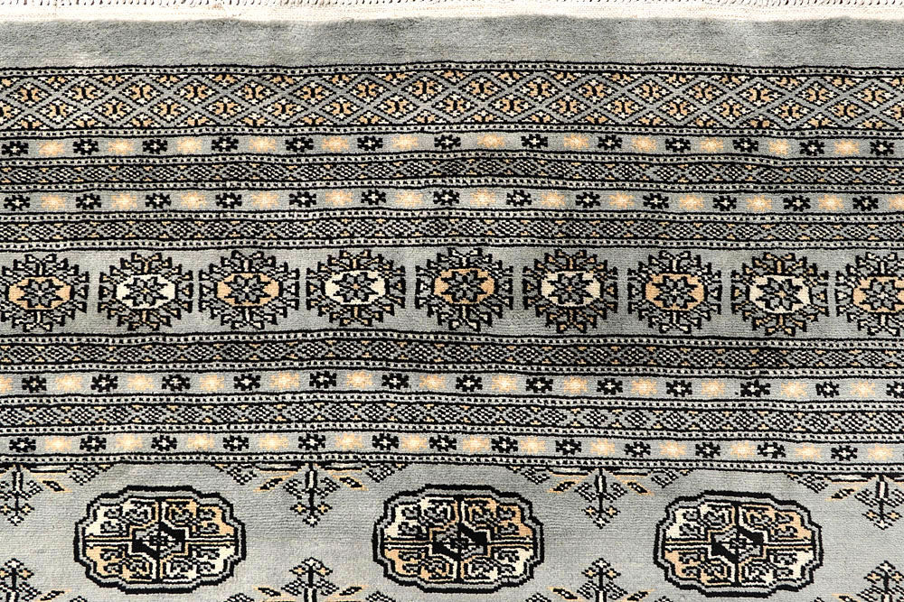 Silver Bokhara 9' 1 x 11' 11 - No. 59975 - ALRUG Rug Store