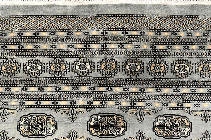 Silver Bokhara 9' 1 x 11' 11 - No. 59975 - ALRUG Rug Store