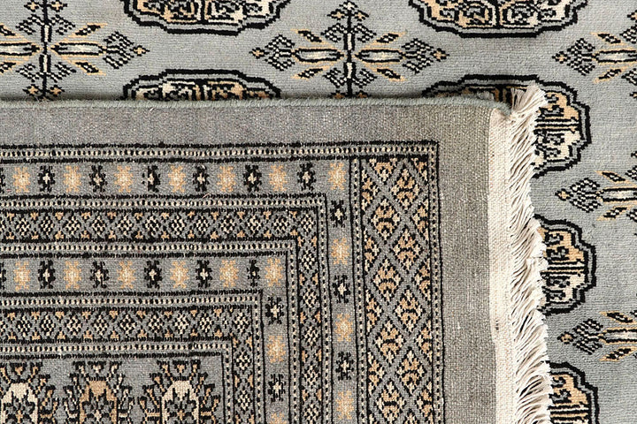 Silver Bokhara 9' 1 x 11' 11 - No. 59975 - ALRUG Rug Store